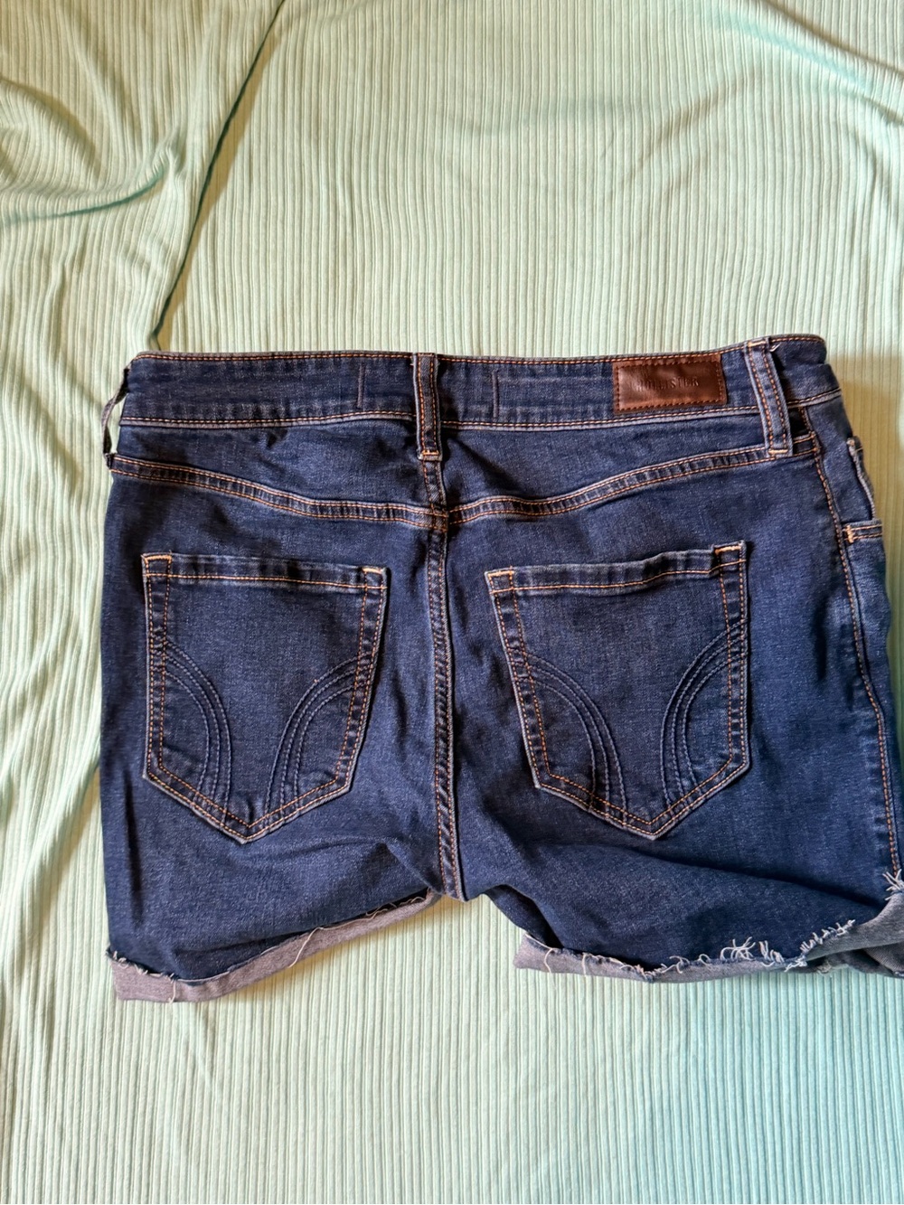 Hollister Dark Blue Denim Cutoff Shorts